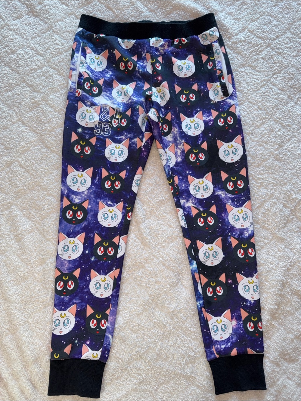 4 with 👚 for $15 Sailor Moon Luna and Artemis character blue galaxy jog